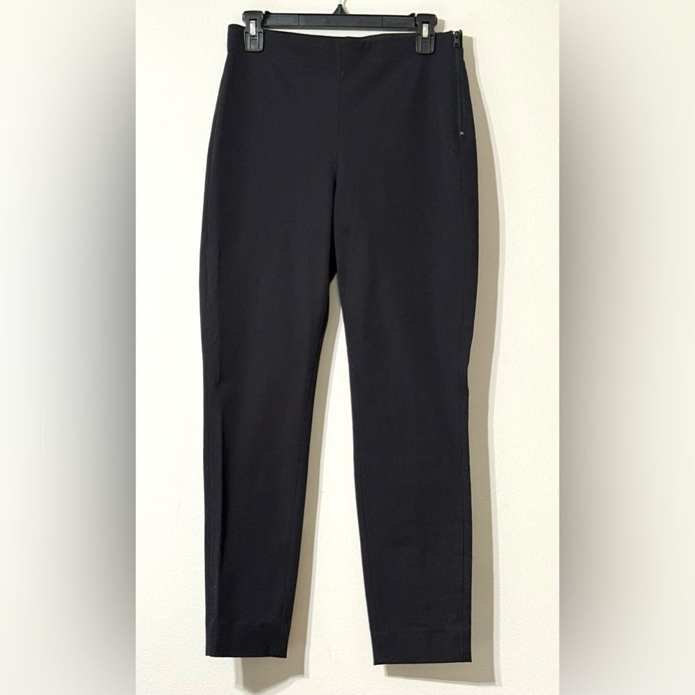 High-Rise Side Zip Everlane Black Stretch Tapered Ankle Pants Size 6